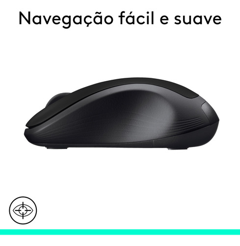 Mouse sem fio Logitech M310 Preto