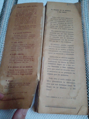 Catálogo Casa América Marzo 1947 (Usado)