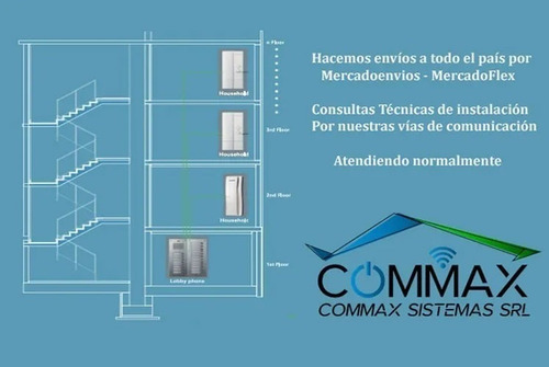 Imagen 4 de 5 de Kit Portero Electrico 14 Pulsadores Dr14am + 13 Telefonos