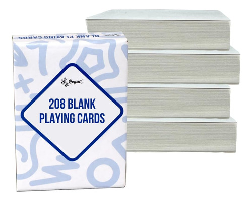 Tarjetas De Juego En Blanco Regal Games 208 Para Escribir...