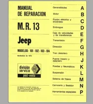 Comprar Manual De Reparacion  Jeep Ika - Industrias Kaiser Argentina