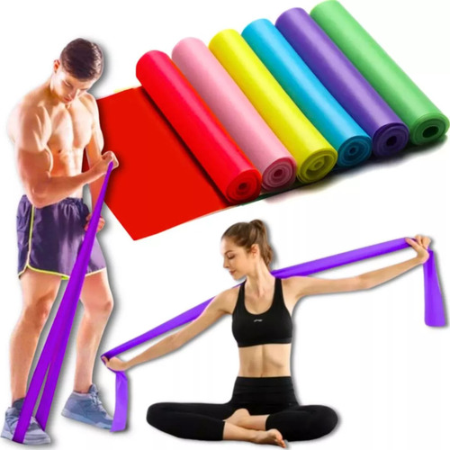 Kit 5 Faixas Elásticas Intensidades Thera Band Fisioterapia Bekcommerce
