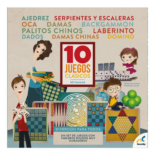 Novelty Set Multi Juegos 10 En 1 Clasicos Jca-865
