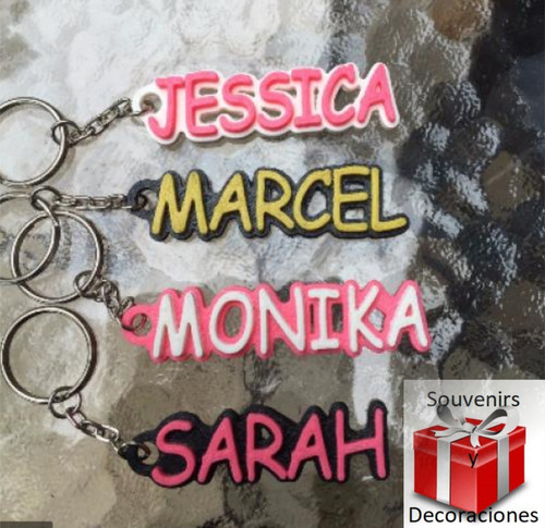 Imagen 9 de 10 de Llaveros Personalizados Con Nombre - Los Mas Lindos