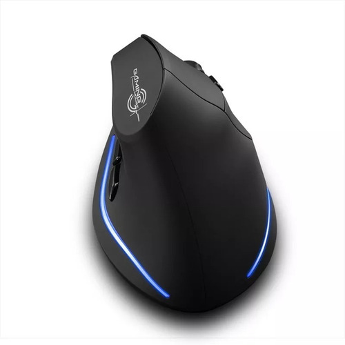 Mouse Vertical Bluetooth Inalambrico Zelotes F35b Recargable Color Negro