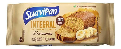 Bolo Integral de Banana Zero Açúcar Suavipan 250g