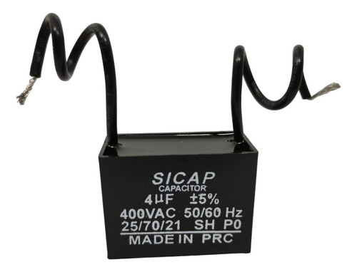 Capacitor Sicap Axial Box 4uf 400vac Ventilador 