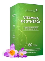 Comprar Vitamina D3 Synergy 2000 Ui + K2 + Mk7 - 60 Caps - Puravida