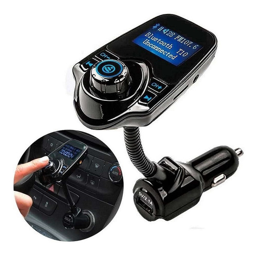 Transmisor Fm Bluetooth Usb Tf Mp3 - Cargador Auto