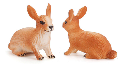 Juguetes De Animales En Miniatura, 6 Piezas, Figuras Del Bos