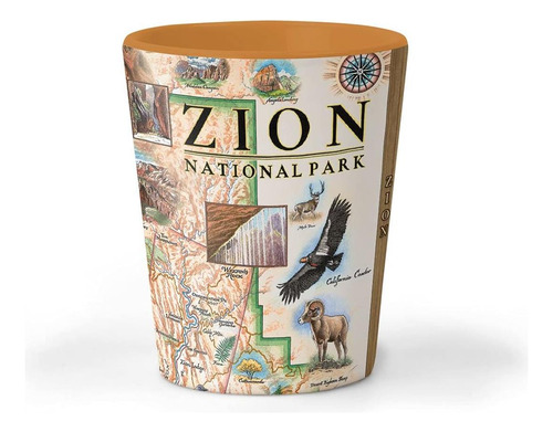 Xplorer Maps Zion National Park Map Glass Ceramic Shhow Show