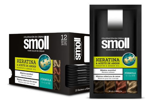 Smoll Coloración 3 Castaño Oscuro Sachet 50ml Caja 12und