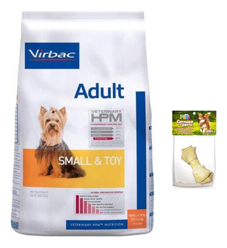 Alimento Virbac Adult Small & Toy 3kg Ms