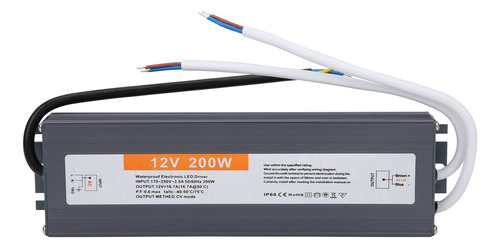 Controlador Led Impermeable De 200 W De Potencia Electrónica