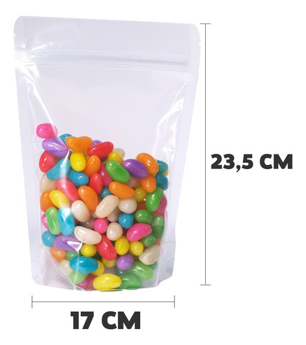 1000 Sacos Stand Up Pouch 17x23,