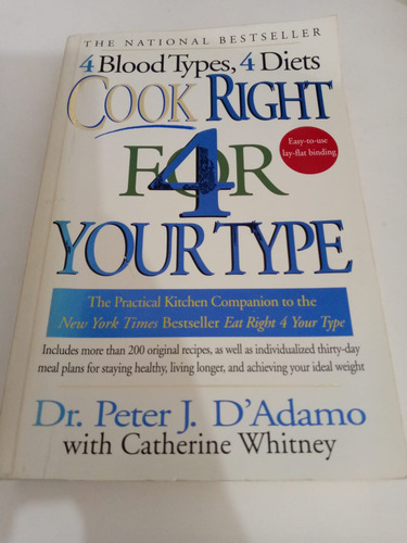 Cook Right For Your Type: 4 Dietas, Dr. Adamo (en Ingles) (Usado)