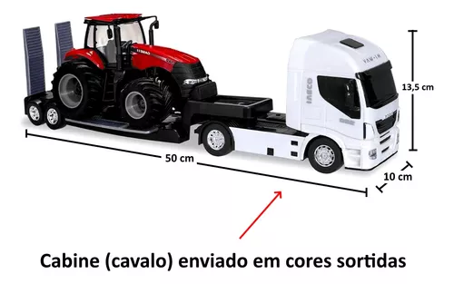 Carreta de Brinquedo Iveco com Trator Case Realistas Usual na Americanas  Empresas