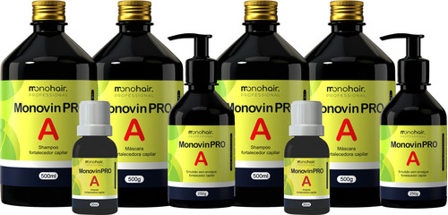 2 Kits Monovin Pro A Crescimento Capilar Acelerado 500gr