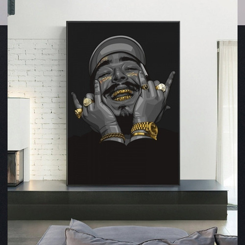 Quadro Decorativo 20x30 Cm. Hip Hop Rapper Post Malone