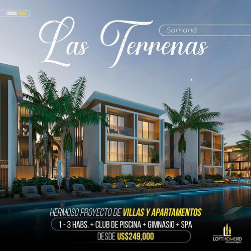 Innovador Proyecto De Villas Y Apartamentos En Las Terrenas Club De Piscina Restaurante Bar Gimnasio Y Spa Playa Al Frente Del Proyecto