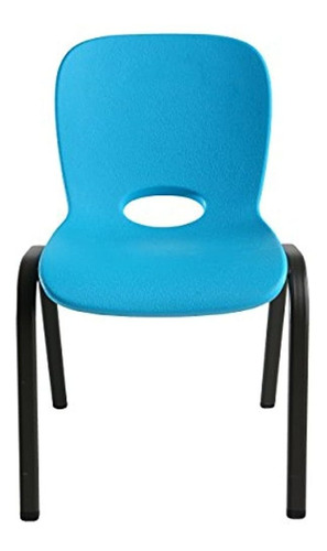 Lifetime 80472 Kids Stacking Chair 4 Pack Glacier Blue