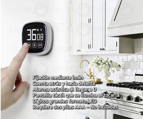 Imagen 3 de 5 de Timer Digital Cocina Temporizador Cuenta Regresiva 2023