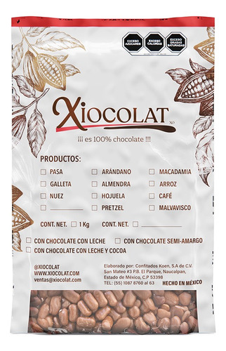 Xiocolat Galleta Con Chocolate De Leche (1 Kilo)
