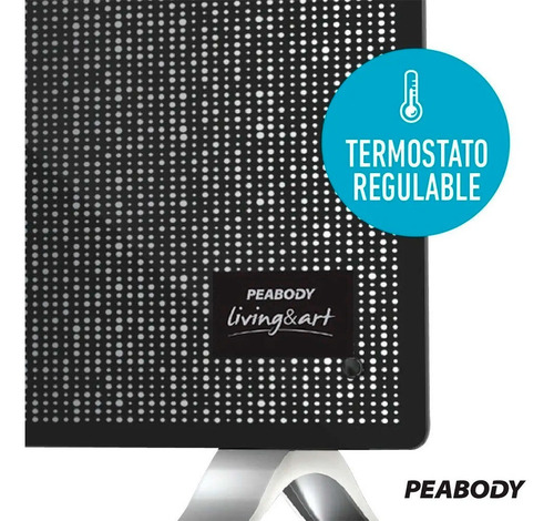 Imagen 4 de 10 de Panel Vitroconvector Peabody 1000w Pe-vc10 Calefactor Vidrio