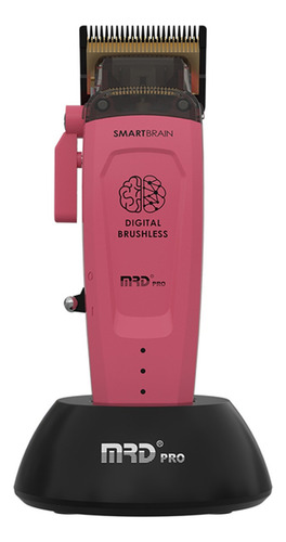 Set Clipper + Trimmer Mrdpro Barber Smartbrain Rosa 3c