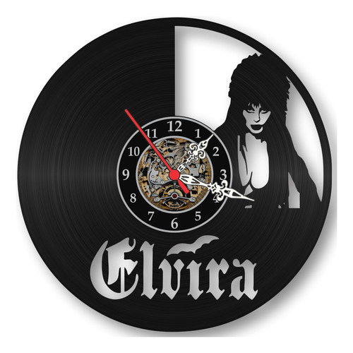 Relogio Parede Elvira A Rainha Do Deserto Filmes Disco Vinil