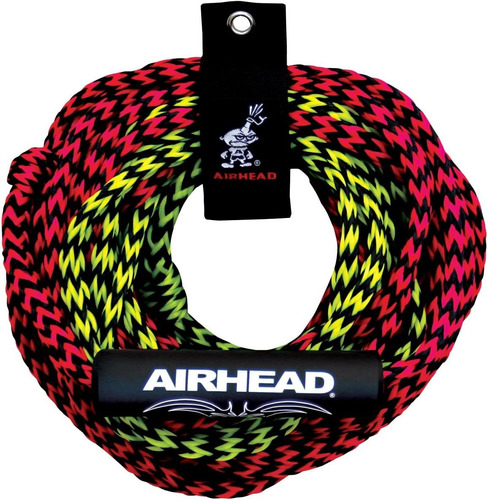 Airhead 2 Section Tow Rope For 1-4 Rider Towable Tubes, Mult