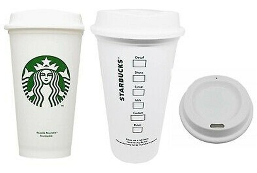 Vaso plástico reutilizable Starbucks, 355 ml