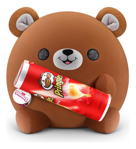 Pelúcia Snackles 35cm - Urso Terry Com Pringles