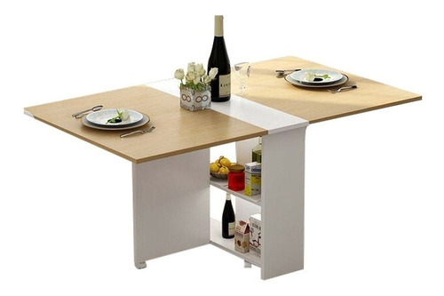 Mesa Comedor Plegable Zao Hasta 6 Puestos Moderno Plegable