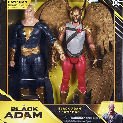 Black Adam Y Hawkman Figuras De 30cm