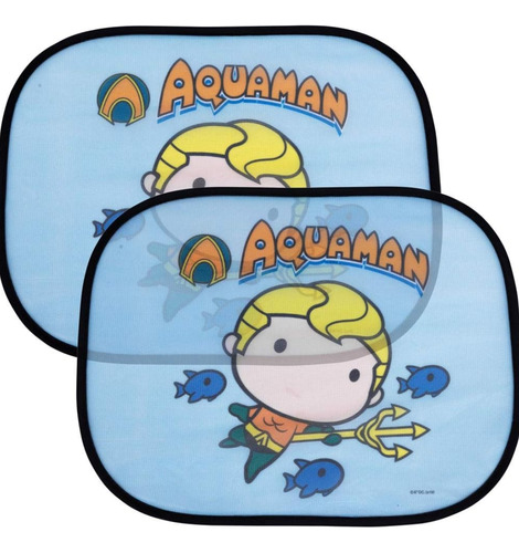 Cubresol Aquaman Dc Comics Cubresol Ventanas Laterales 2 Pz