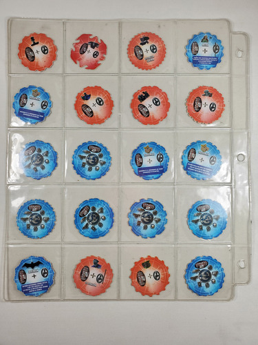 Colección De Tazos Spiners Liga De La Justicia Dc 70/70 Pzs (Usado)