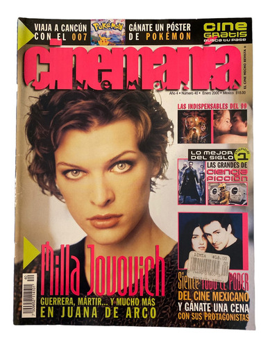 Revista Cinemania #40 Milla Jovovich Juana De Arco Todo El P