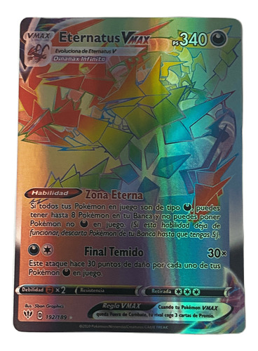 Juego De Carta Pokemon Alternativa Rare Eternatus Ps340