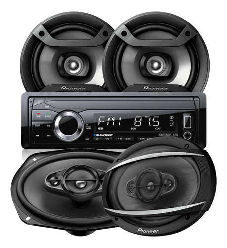 Stereo Bluetooth Con Parlantes 6,5 + 6x9 Pulgadas Pioneer