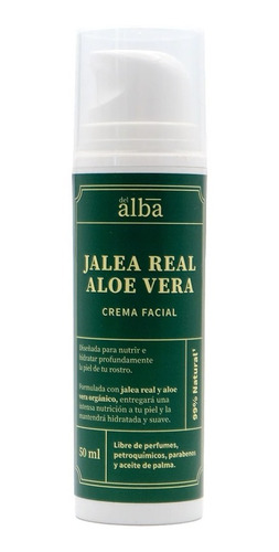 Imagen 1 de 5 de Crema Facial Jalea Real Aloe Vera 50ml Nutre Hidrata Delalba