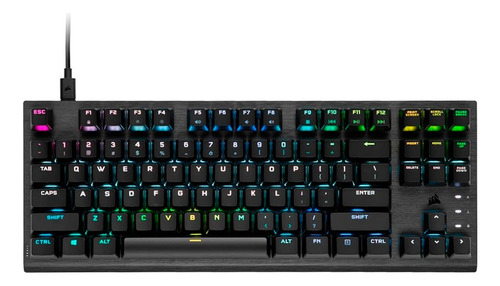 Teclado Corsair K60 Rgb Óptico Mecánico Para Juegos
