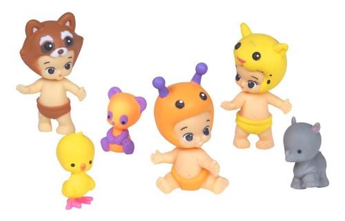 Twozies Cajita Figura Muñeco Sorpresa Con 1 Bebé + 1 Mascota