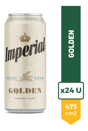 Cerveza Imperial Golden 473ml Lata X24u. Combox