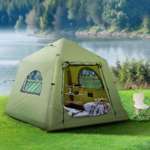 Tienda De Campaña Inflable 100% Impermeable 2025 Casa De L