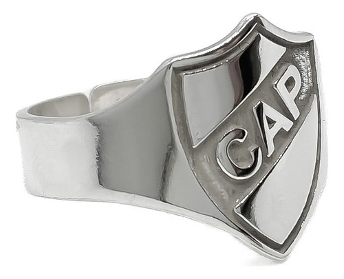 Anillo Escudo Equipo Fútbol Argentina Platense B - Mediano Plata 925