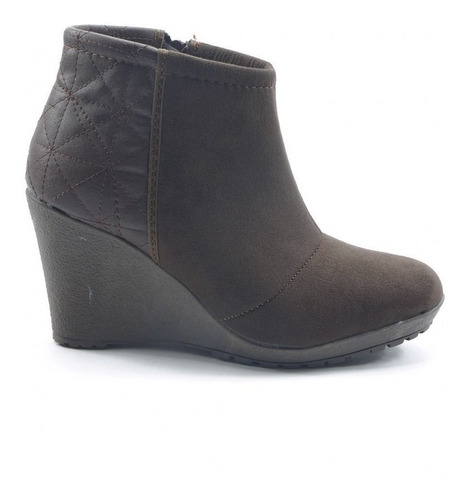 Bota Casual Marca Top Moda  Nobuck Cafe 202