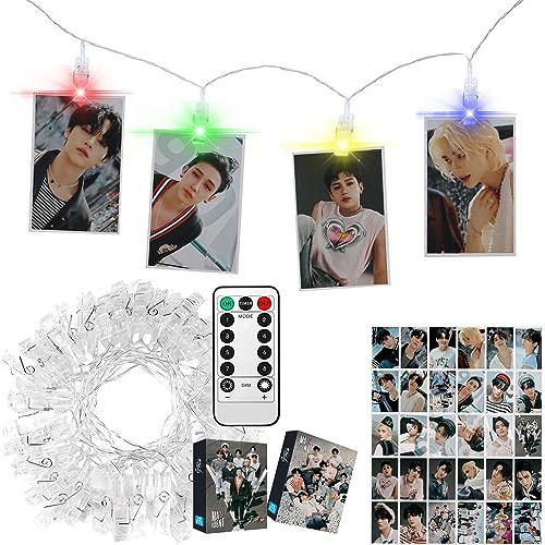 Etel Like Stray Kids Merch - Luz Led Con Clip De 4 Colores C