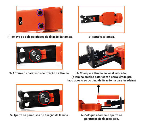 Serra Adaptador Parafusadeira Furadeira Universal Sabre Profissional 18v Mini Tico Tico Lenha Madeira Casa Attract 4x4sc