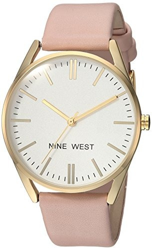 Nine West Womens Nw 1994wtpk Gold Tone And Pastel Pink